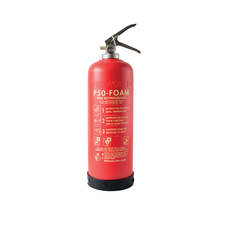 SG00166 Dräger Foam Extinguisher Composite 2 liter AB (stored pressure) The foam fire extinguisher has excellent firefighting capabilities making it effective on Class A materials fuelled by wood, paper and textiles as well as Class B fires fuelled by paints, solvents, oils and petrochemical products.