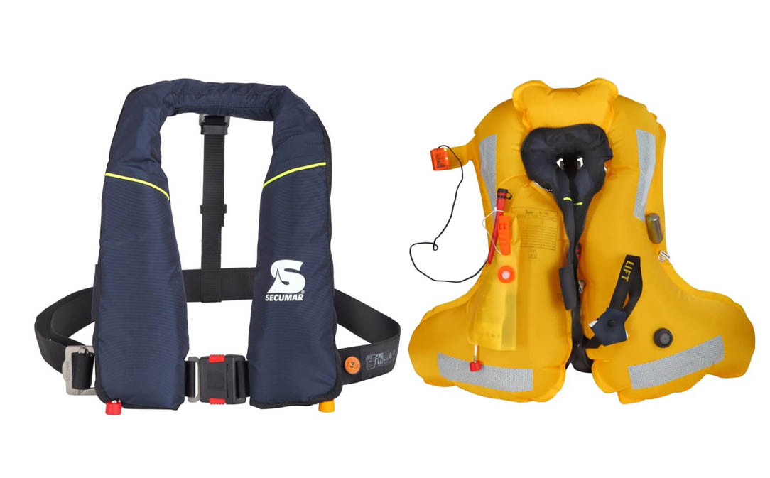 SG05484 Secumar Twin Solas 275N Golf Life Jacket Universal application, for offshore waters. With the patented SECUMAR CLICK-buckle the donning and doffing of the lifejacket is very easy, it is donned like a normal jacket.