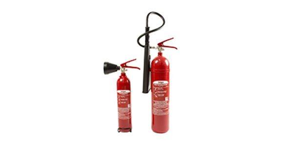 Portable CO2 extinguishers