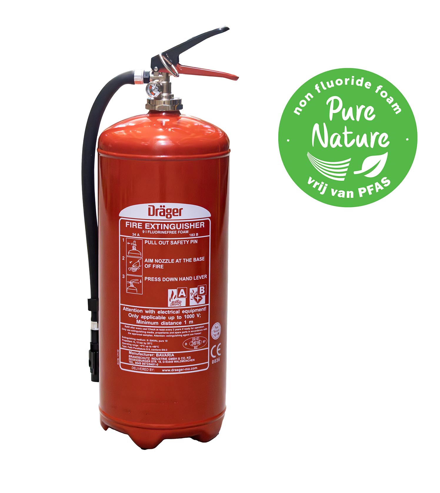 PFAS vrij schuimblustoestel 6 liter