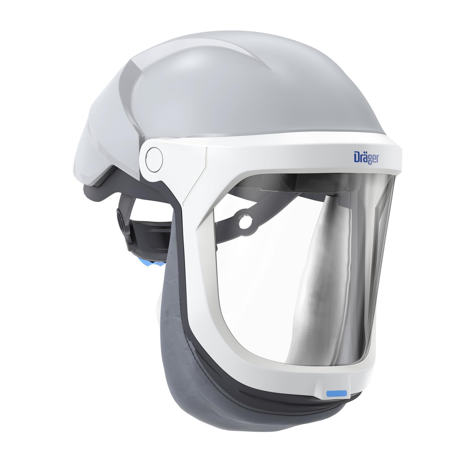 3710775 Dräger X-Plore&reg; 8000 helmen met vizier De Dräger X-plore&reg; 8000 veiligheidshelmen met opklapvizier bieden effectieve mechanische hoofdbescherming met maximaal comfort. Of u nu afhankelijk bent van de omgevingslucht of werkt met onafhankelijke ademlucht, deze helmen maken een belangrijk deel uit van onze Dräger X-plore&reg; 8000 motoraangedreven aanblaasfilterunits en Dräger X-plore&reg; 9300 ademluchtlijnsystemen.