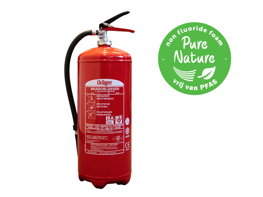 Fluorine-free 9 liter foam extinguisher