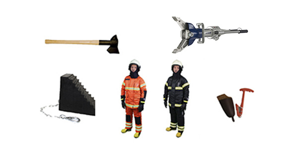 Helicopter deck rescue equipment and PPE's